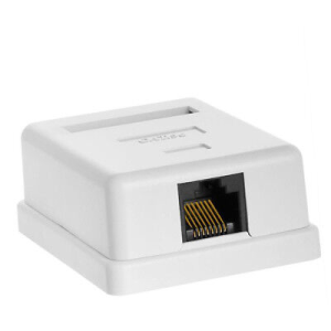 Ethernet wall mount per female point installed